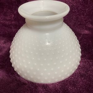 Milk Glass Hobnail Student Globe
